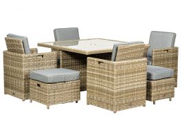 Buy AMIR Royalcraft Wentworth Rattan 4 8 Seater Cube Set