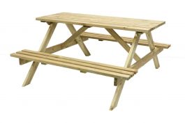 Buy Grange, Oblong Garden Table with Fold Up Seats, GRAN-OBLONGT