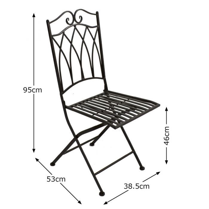 Metal folding fashion garden chairs