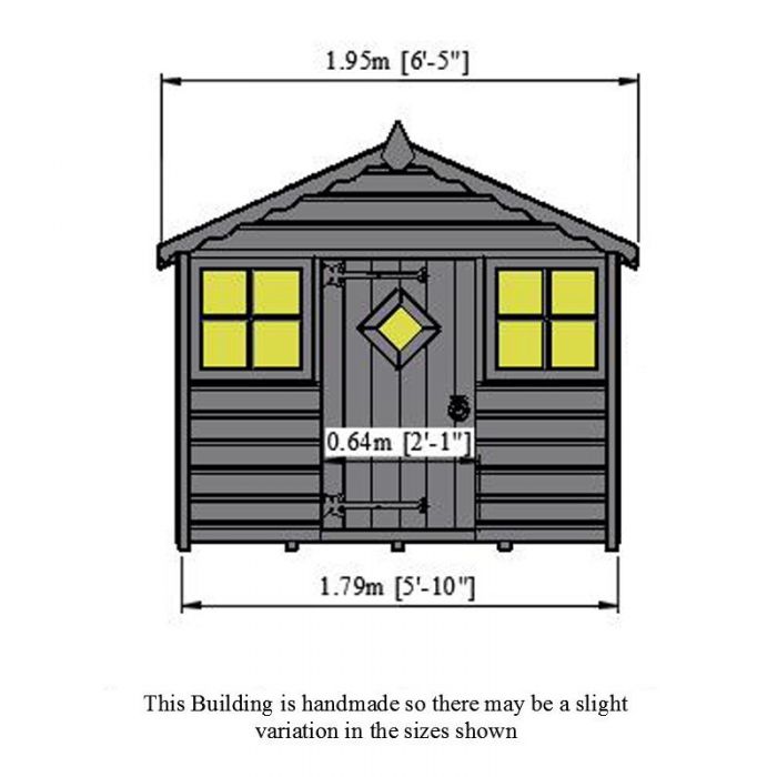 Buy Shire Cubby Playhouse 6x5 SHIR CUBB0604DSL bundle