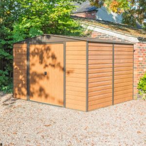 Woodvale Metal Apex 10x12 Shed (smaller model shown)